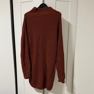 Wilfred Terracotta Knit Sweater Dress